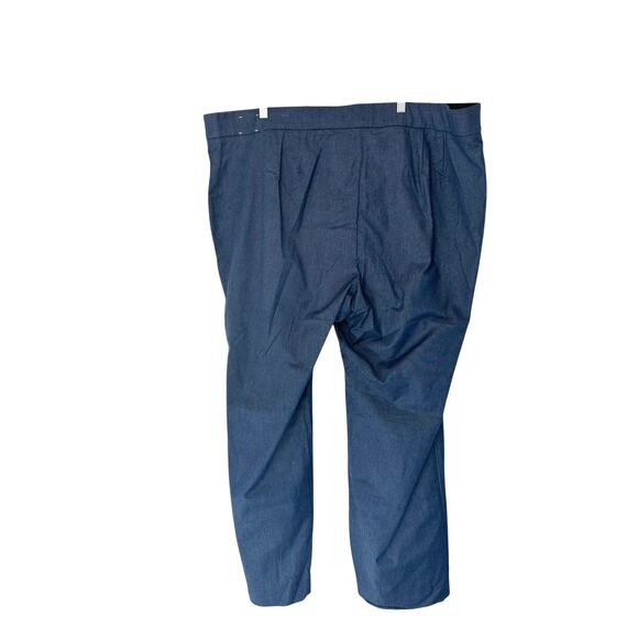 Talbots Plus Blue Office Career Work Office Portland Straight Leg Trouser 24W - Picture 10 of 14